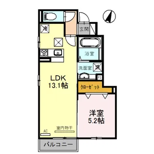 コスモ6【1階】の間取り
