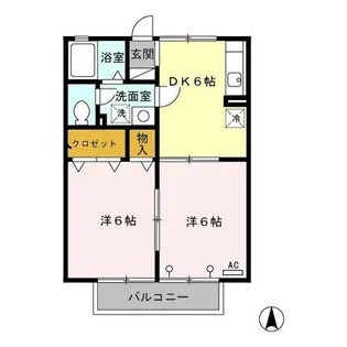 ナチュール清和【2階】の間取り