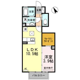セジュールSAWA【1階】の間取り