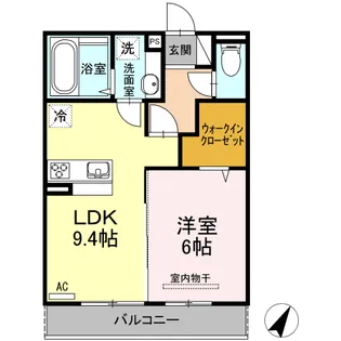 玉里光ハイツ【2階】の間取り