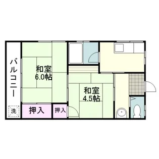 コーポさくら(日之出町)【0201号室】の間取り