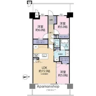 オーヴィジョン武岡テラス【308号室】の間取り