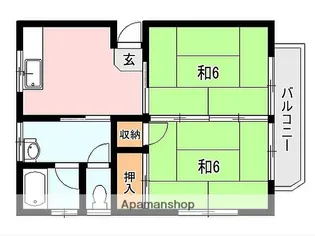 松山ハイツ【302号室】の間取り