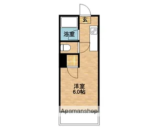 シャトレー鴨池【205号室】の間取り