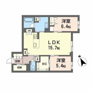 WITHPLUS天保山公園【1階】の間取り