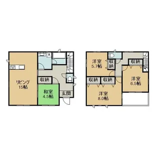 鹿児島県鹿児島市下田町【一戸建】の間取り