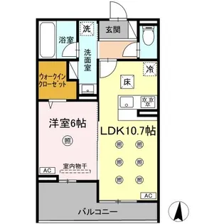 M&S RESIDENCE LIEN【1階】の間取り
