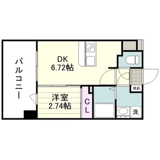 リアンシエルブルー高麗【0207号室】の間取り
