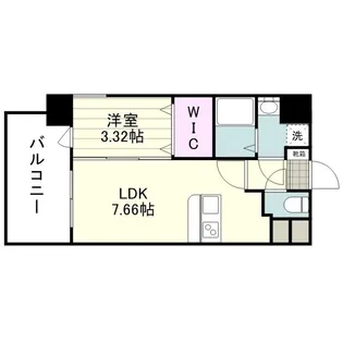 リアンシエルブルー高麗【0304号室】の間取り