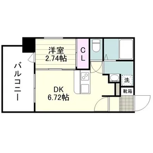 リアンシエルブルー高麗【0308号室】の間取り