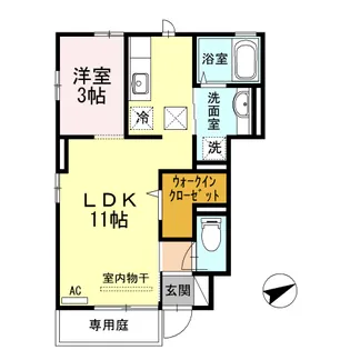 プランドール【1階】の間取り