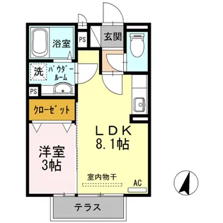 テニメントN【202号室】の間取り
