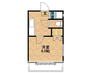 セントラルハウス上荒田【3階】の間取り