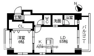 さくらヒルズマリンポート【403号室】の間取り