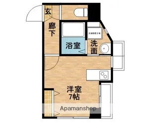 眞喜ビル【303号室】の間取り
