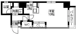 ピュアコート【6階】の間取り