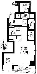 JEUNESSE・PIA八幡【0405号室】の間取り