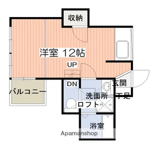 ロイヤルシティ中洲プレミアム【10階】の間取り