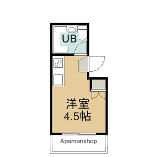 1Rの間取り画像