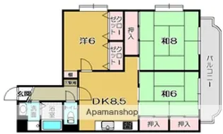 ソフィアコート住吉【201号室】の間取り