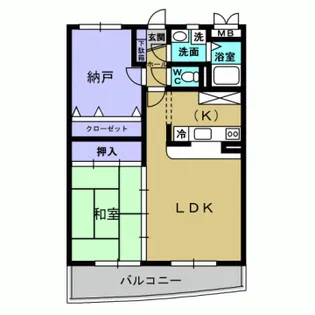 グランドゥール【306号室】の間取り