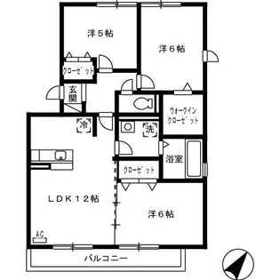セジュールSAKURAⅡ【3階】の間取り