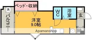 第2津曲コーポ【6階】の間取り