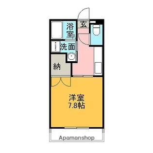 葉月館Ⅲ【3階】の間取り