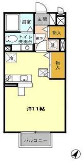 モナリエS・W【2階】の間取り