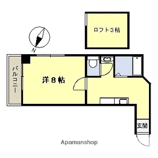 丸善高麗ハイツ【605号室】の間取り