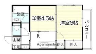 東谷山Nビル【401号室】の間取り