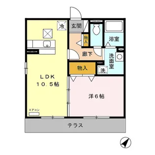 ロイヤルヒルズ谷山【1階】の間取り
