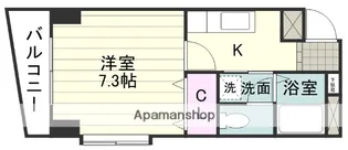 メゾンドラパン【106号室】の間取り