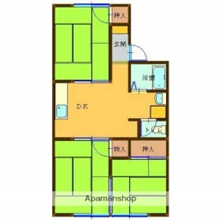 コーポ田原C【2階】の間取り