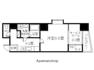 TURTLE LIFEひかり【301号室】の間取り