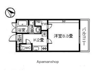鴨池第16富山ビル【503号室】の間取り