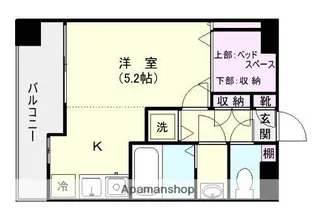 エルグレイス荒田【7階】の間取り