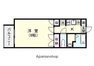 エルソレイユ高麗Ⅱ【3階】の間取り