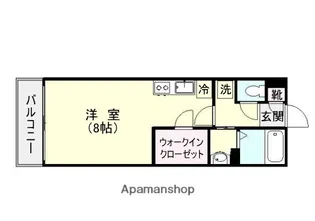 リーベンパレス荒田【4階】の間取り
