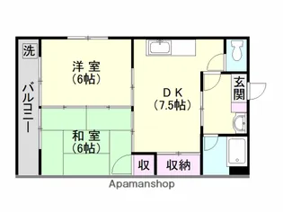 SKコーポ原良【3階】の間取り