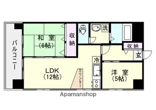 パークハイツ【7階】の間取り