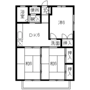 ハピネスハイツ【0202号室】の間取り