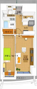 プライム・ステージ【0602号室】の間取り