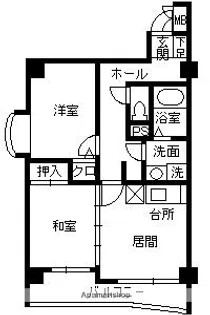 グランデール桜ヶ丘【301号室】の間取り
