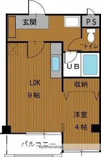 RBハイツⅡ【405号室】の間取り