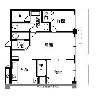 ストークマンション鹿児島【4階】の間取り