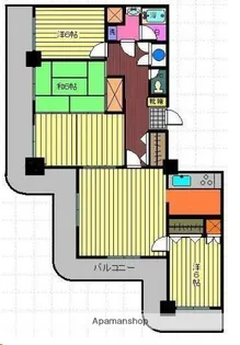 ストークマンション鹿児島【1304号室】の間取り
