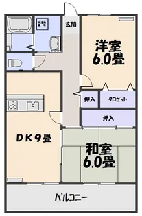 2DKの間取り画像