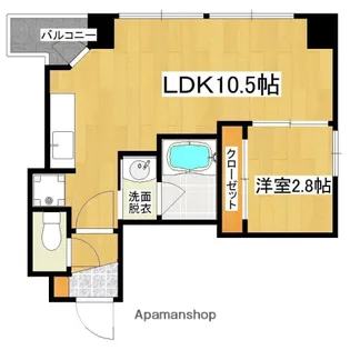 プランタン鴨池【7階】の間取り