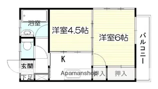 東谷山Nビル【401号室】の間取り